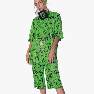 Billie Eillish Green Oversized Halloween Costume large